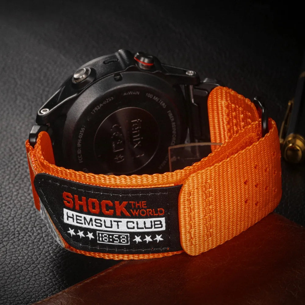 Quickfit Nylon Watch Strap – 20–26mm for Garmin Fenix, Epix & More