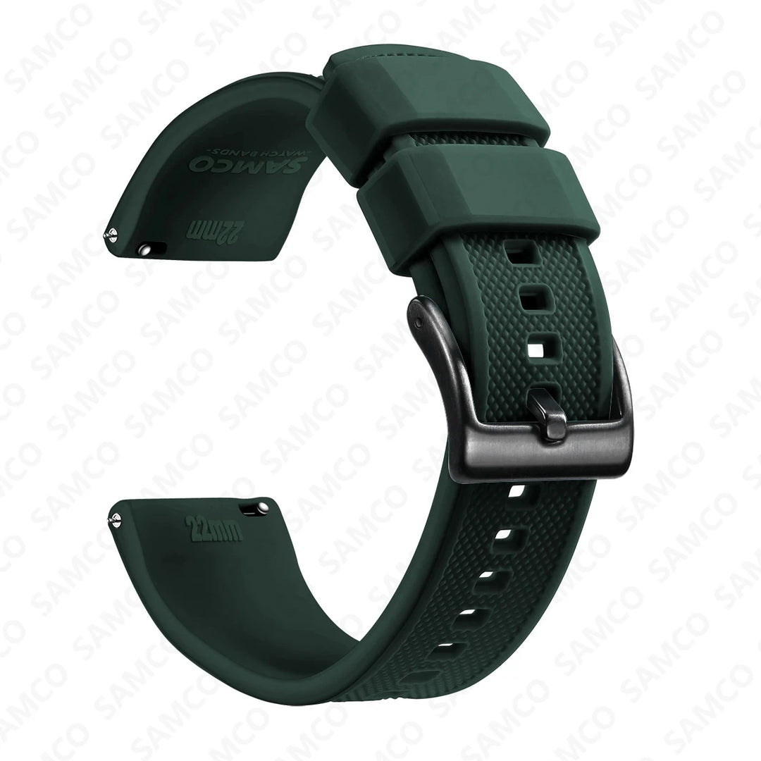 Quick Release Silicone Watch Band 18–22mm