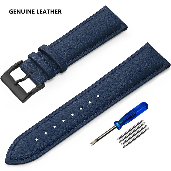 SAMCO Leather Watch Band 12–24mm (With Tool)