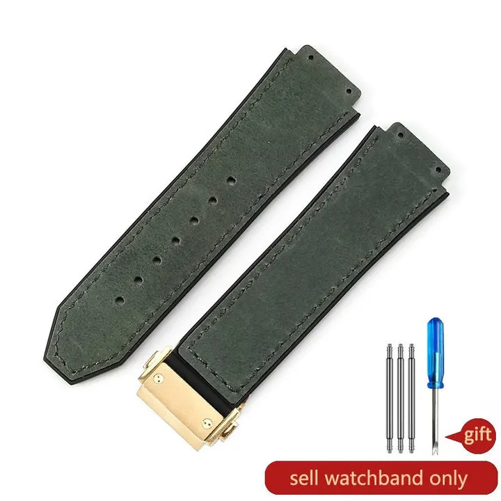 Hublot Big Bang Yuki Leather Watch Strap – Waterproof Suede, Durable