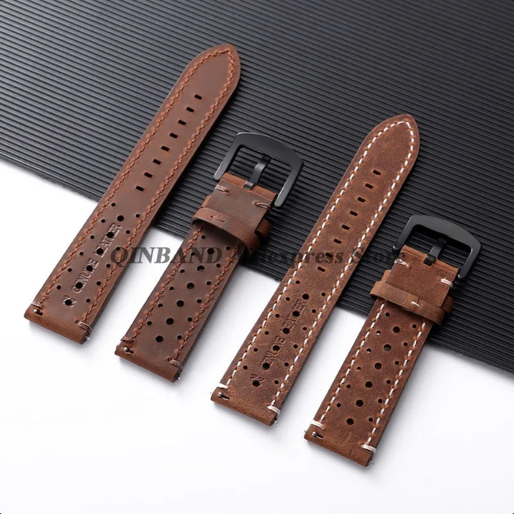 Soft Cowhide Leather Watch Band 18–24mm for Huawei Watch GT4/GT5