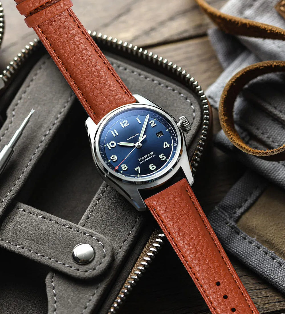 SAMCO Leather Watch Band 12–24mm (With Tool)
