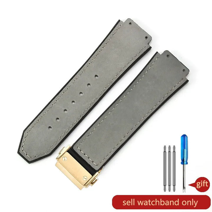 Hublot Big Bang Yuki Leather Watch Strap – Waterproof Suede, Durable