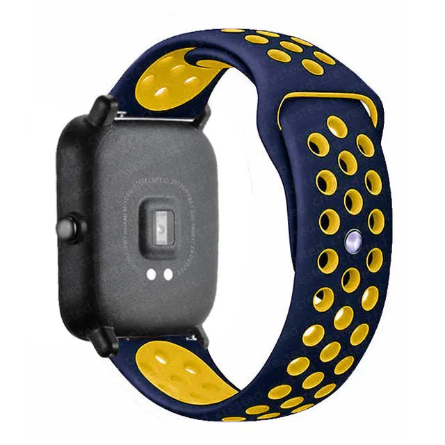 20mm/22mm Silicone band For Amazfit GTS 4/3/2/2e/2 4 Mini GTR 4/2/3 Pro/47mm/stratos 3 Watch Bracelet correa Amazfit bip 6 strap
