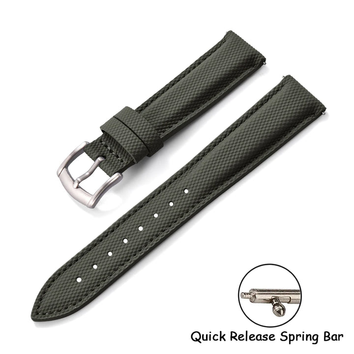 Sailcloth Nylon Watch Strap 18 19 20 22mm Qucik Release Leather Watch Band Universal Sports Bracelet for Cartier Omega Belt Band