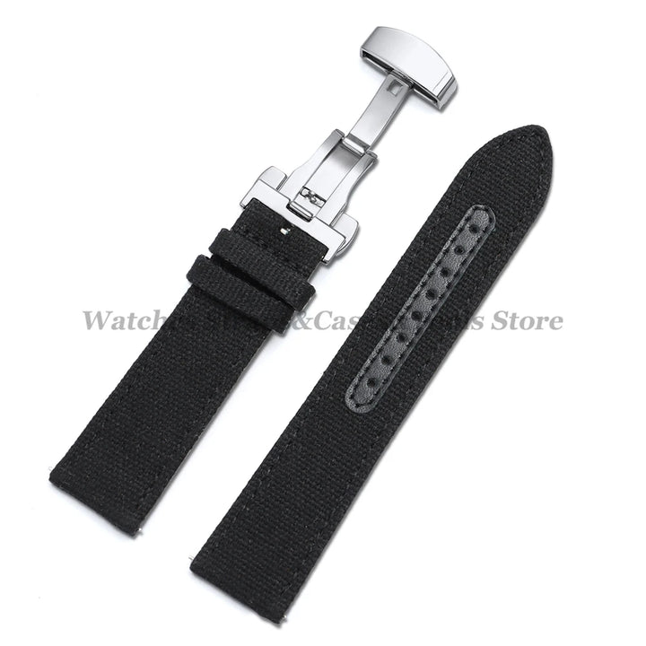 Sailcloth Nylon Strap (20–22mm) – Waterproof QR