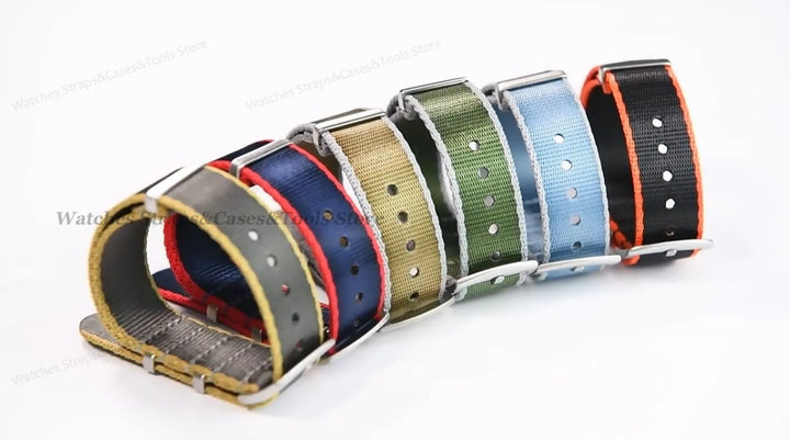 18mm 20mm 22mm Soft Nylon Watchband Bracelet Army Military Men Sport Strap for Omega 007 for Seamaster 300 Replacement Wristband