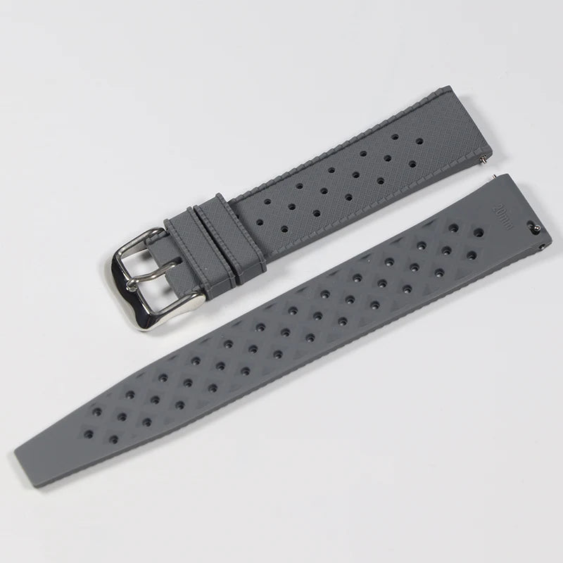 Tropical Rubber Quick-Release Watch Strap – 18–22mm