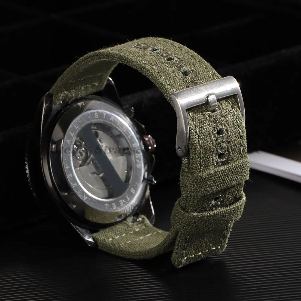 18mm 20mm 22mm Nylon Quick Release Watch Band Replacement Canvas Fabric Sport Strap for Seiko for Omega for Military Style Bands