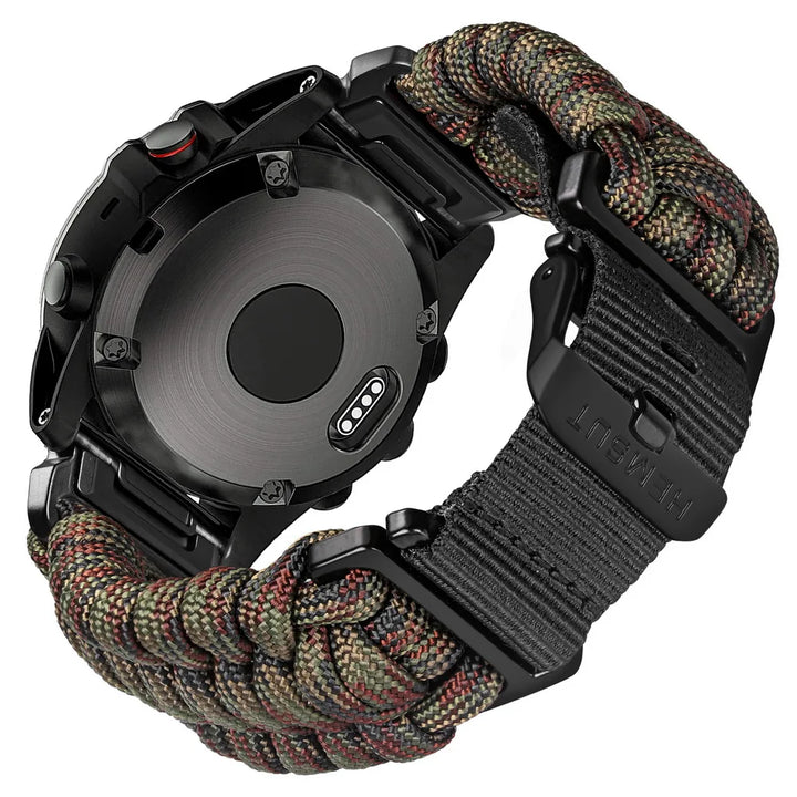 HEMSUT Garmin QuickFit Paracord Nylon Strap (22/26mm)