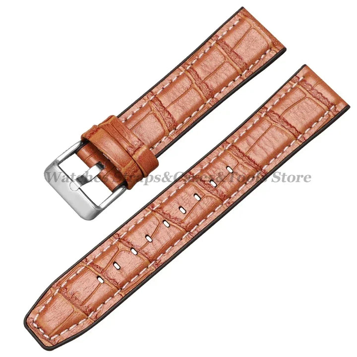 Silicone & Leather Watch Strap for Huawei & Samsung – 18–46mm