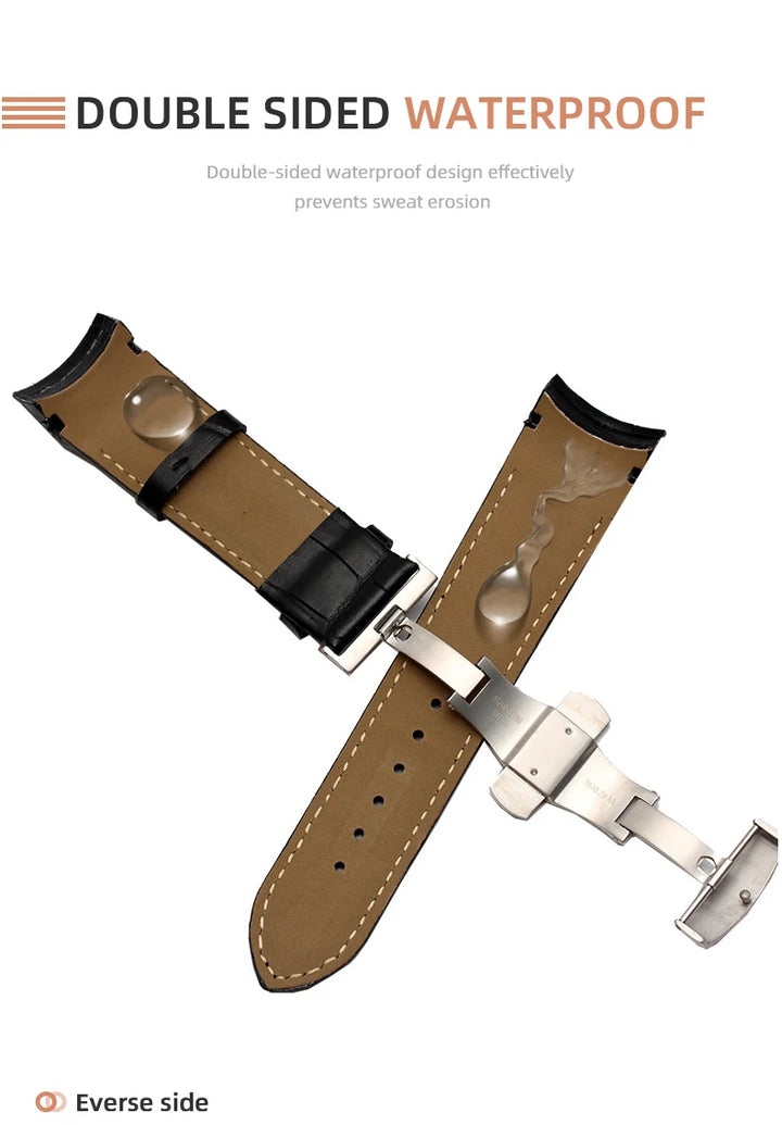 Genuine Calfskin Leather Watch Strap for Tissot (22–24mm)