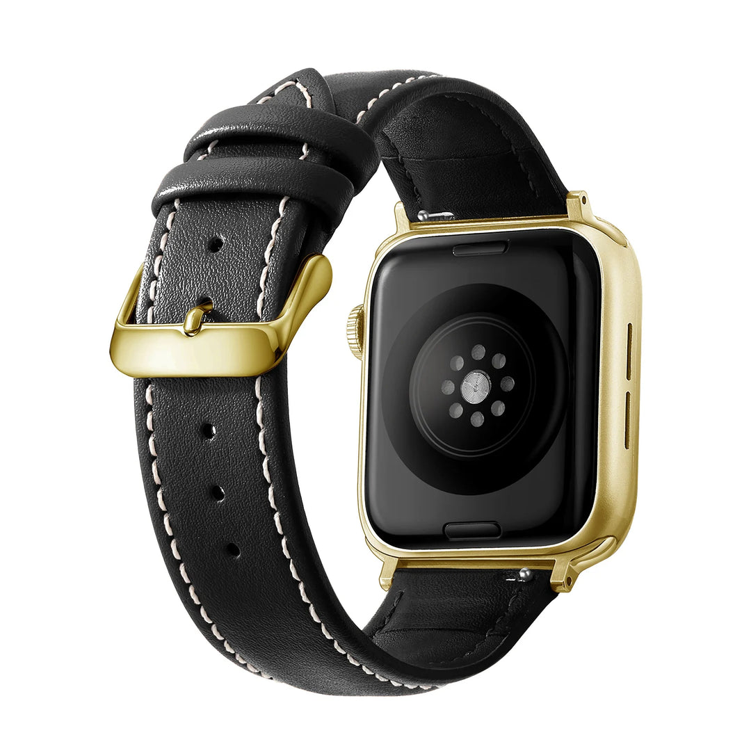 Genuine Leather Apple Watch Band 40–49mm for iWatch Series 3–8 & Ultra