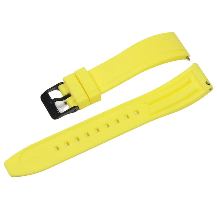 Premium Vulcanized Rubber Watch Strap – 20–24mm Quick Release