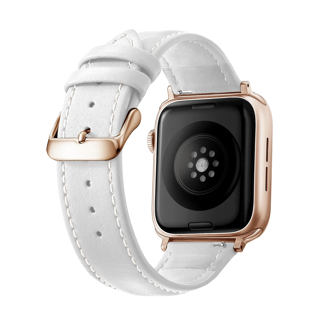 Genuine Leather Apple Watch Band 40–49mm for iWatch Series 3–8 & Ultra