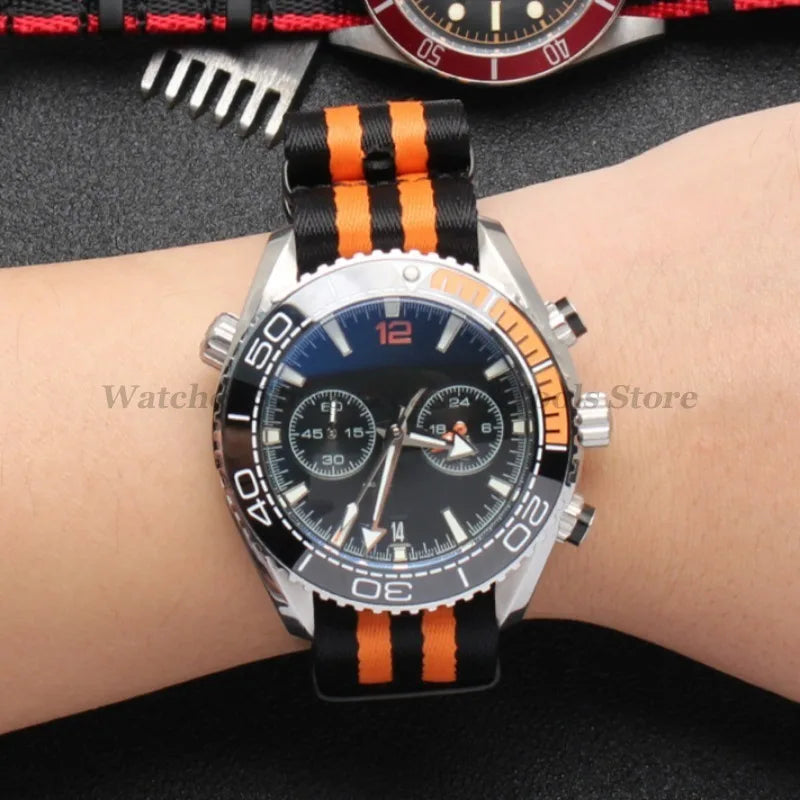 Premium Nylon Watch Strap 20/22mm (Black Buckle)
