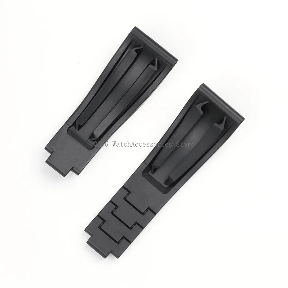 Rubber Silicone Watch Strap for Rolex Oysterflex – 20mm, Folding Buckle