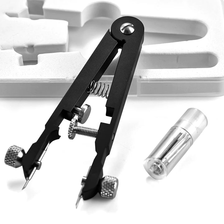 V-Shaped Watch Spring Bar Pliers with Adjustable Screw