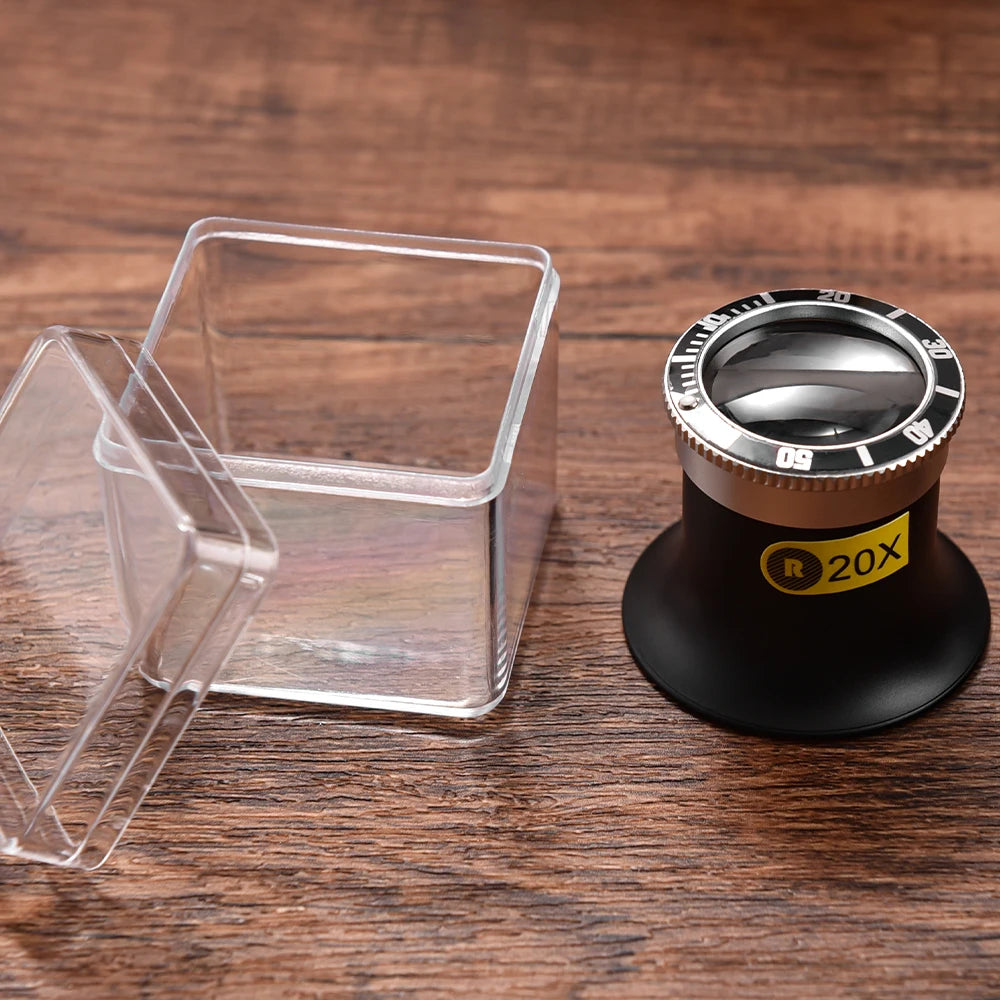 Aluminum Alloy Eye Loupe 5X/10X/20X for Watch Repair
