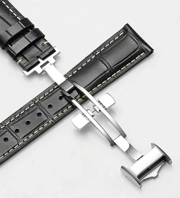 Genuine Cowhide Leather Watch Band 18–22mm for Longines Master &