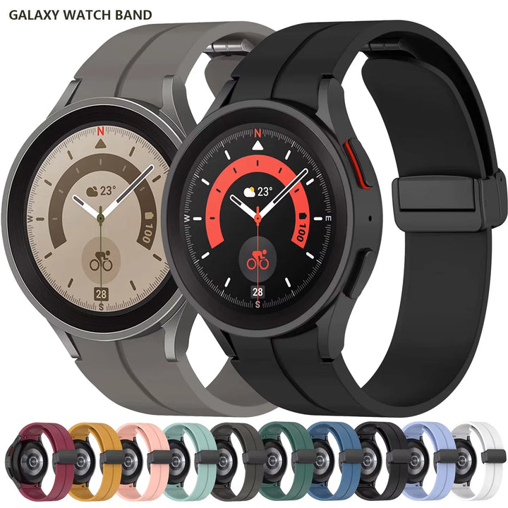 Magnetic Silicone Watch Strap for Samsung Galaxy Watch (20/22mm)