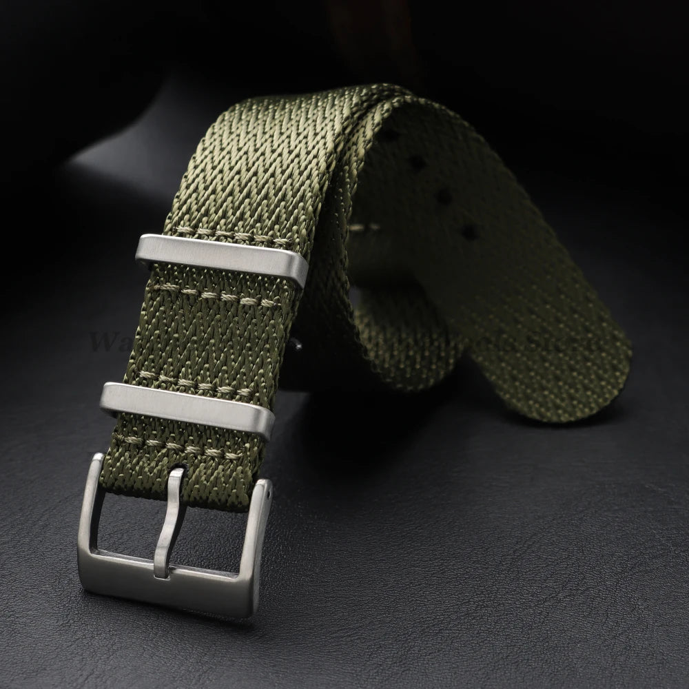 Nylon Military Watch Strap (18–22mm) – Unisex