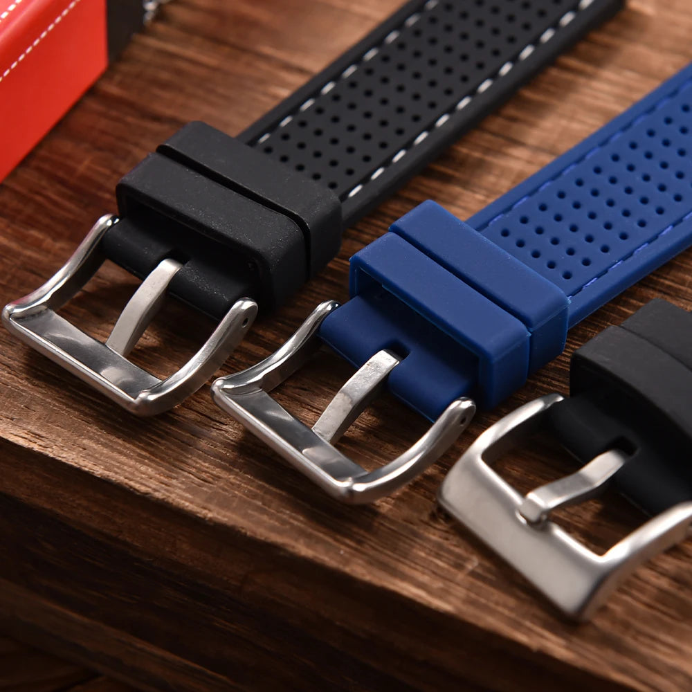 NATOBELT Soft Porous Rubber Watch Strap – Quick Release (18-22mm)
