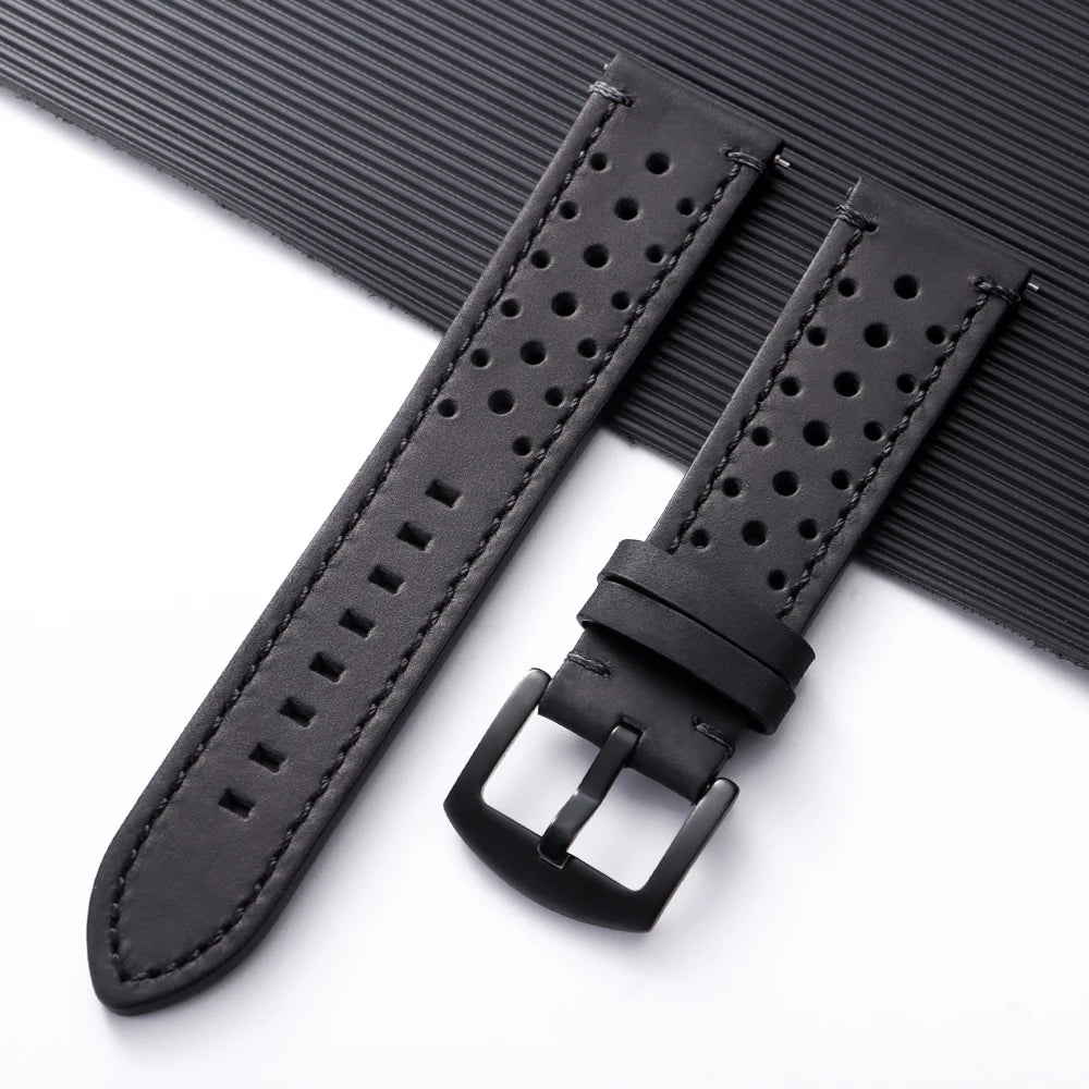 Soft Cowhide Leather Watch Band 18–24mm for Huawei Watch GT4/GT5