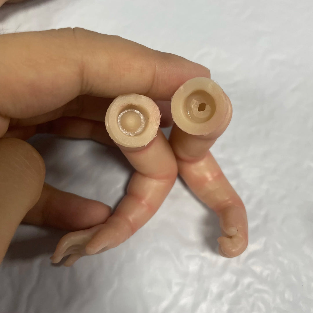 Mini 9″ Already Painted Reborn Doll Kit – Wee Patience, Cloth Body, 3D Painted Skin