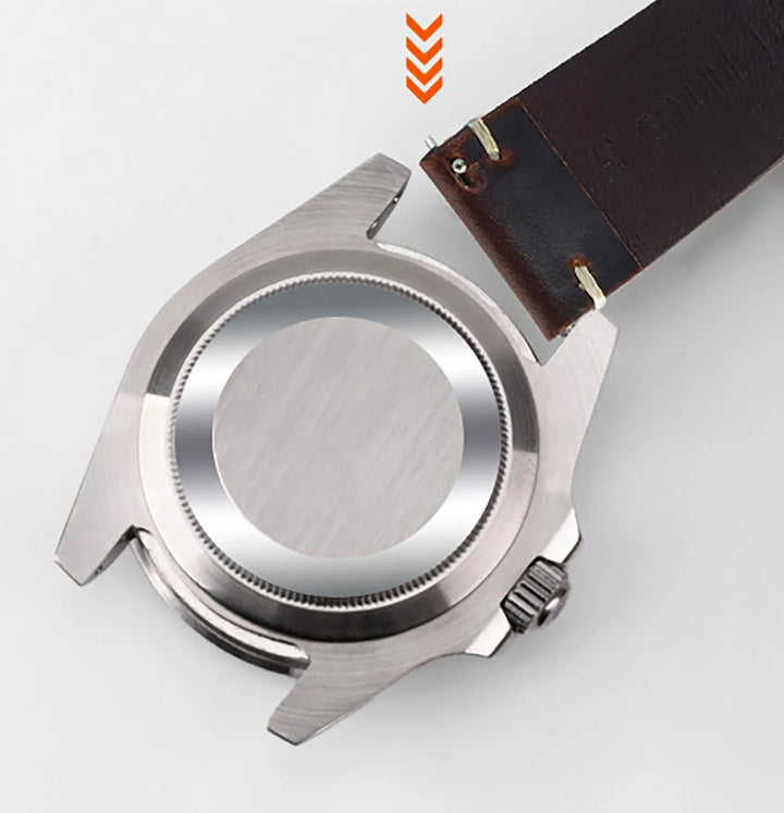 Wax Genuine Leather Watch Band 18–24mm
