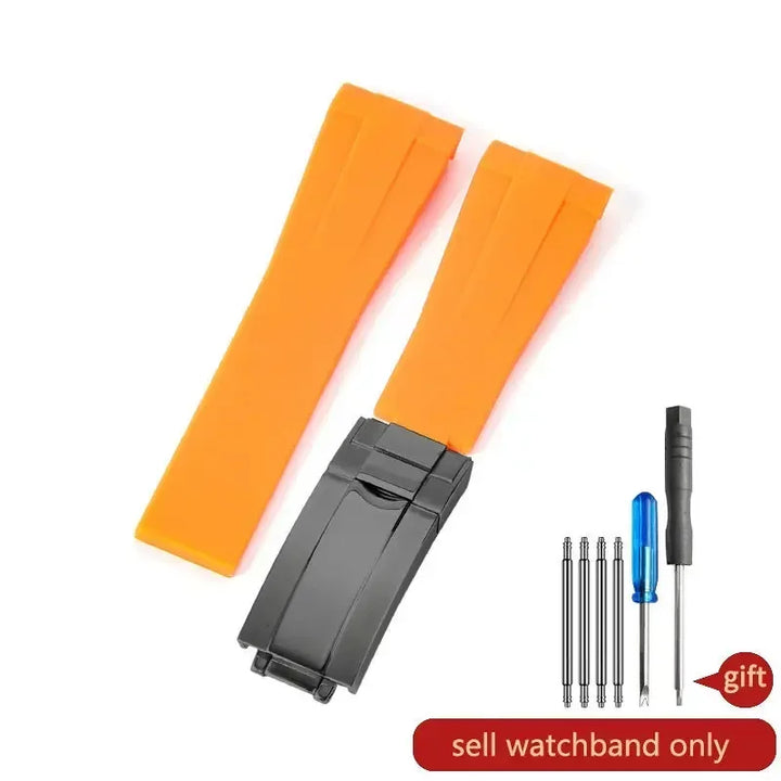 20mm Silicone Rubber Watch Strap for Rolex Models