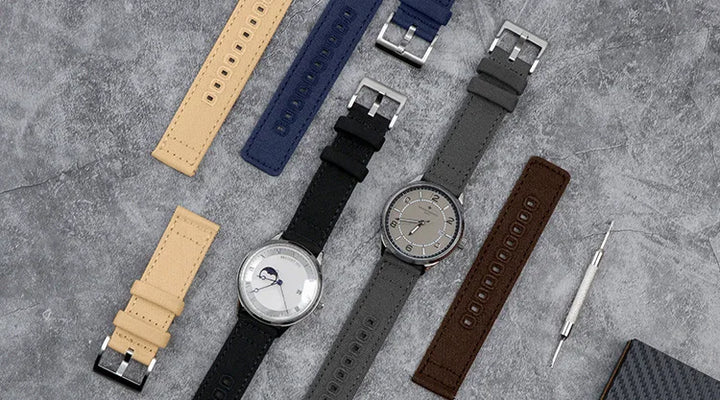 Braided Canvas Watch Band for Samsung Galaxy 3/4 40mm 44mm Classic 46/42mm Quick Release Bracelet for Huawei Strap18mm 20mm 22mm