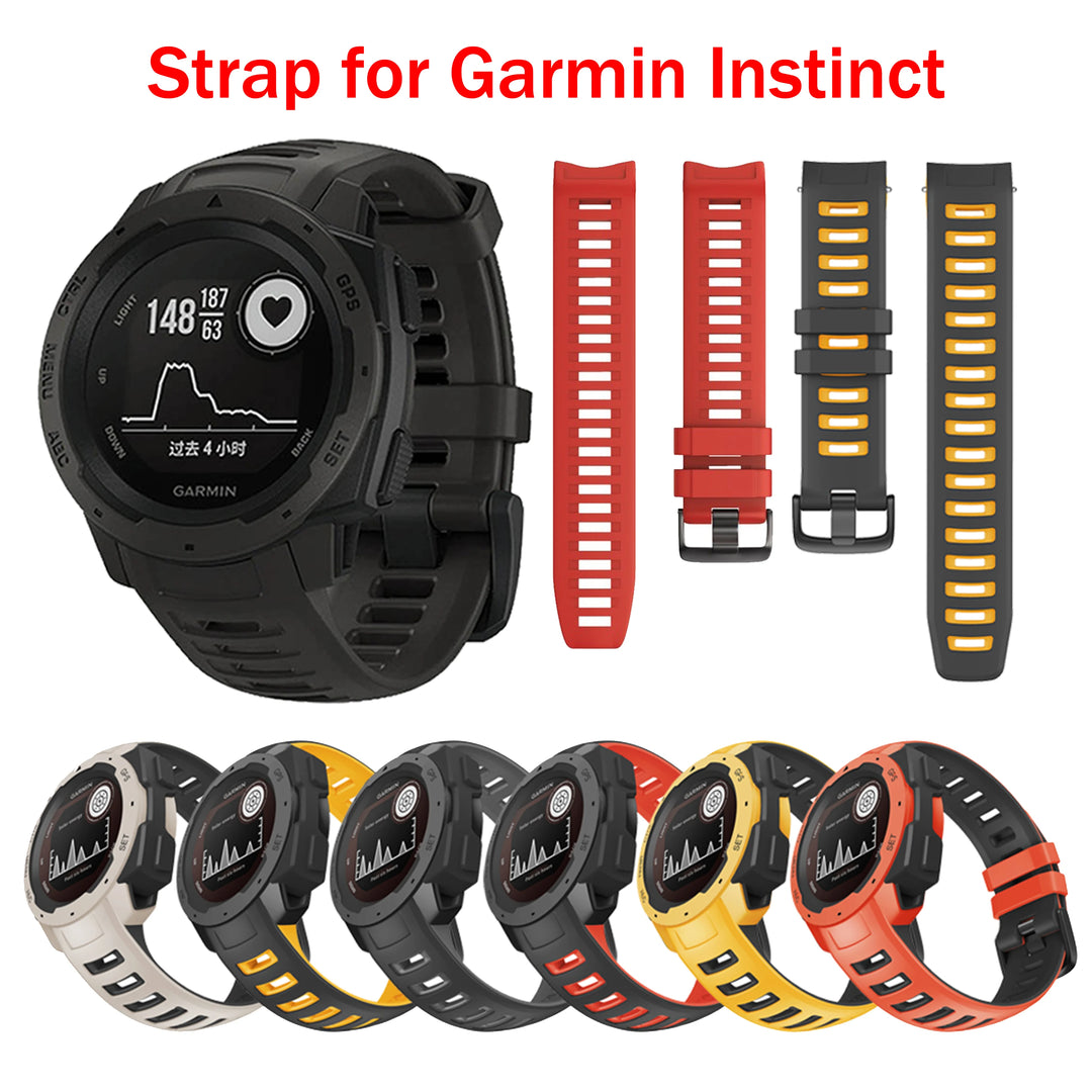 Silicone Replacement Watch Strap 22mm for Garmin Instinct & Instinct Esports