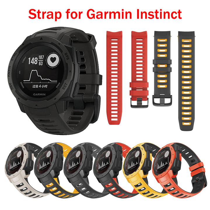 Silicone Replacement Watch Strap 22mm for Garmin Instinct & Instinct Esports