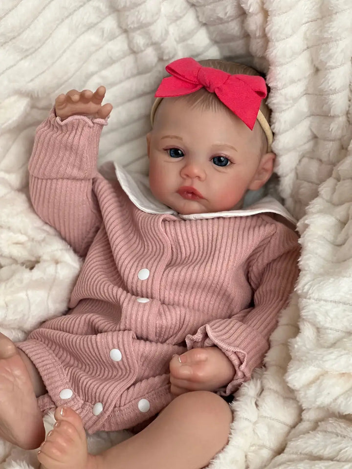 19″ Meadow Realistic Vinyl Reborn Baby Doll – Painted 3D Skin & Visible Veins