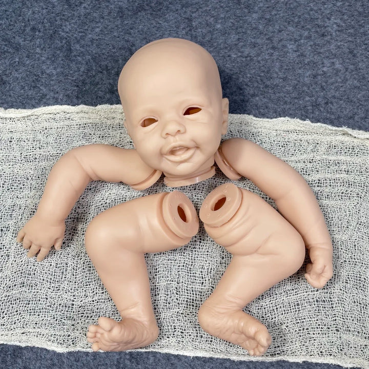 17″ Blossom Unpainted Reborn Doll Kit – Name Engraved Neck with Cloth Body