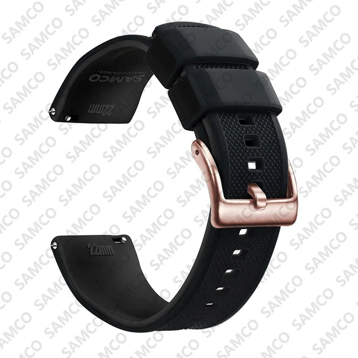 Quick Release Silicone Watch Band 18–22mm