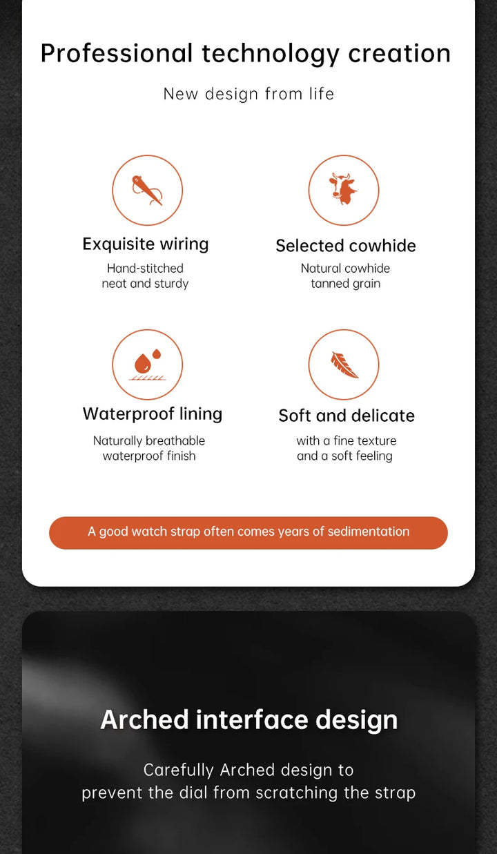 MAIKES Calf Leather Watch Strap Quick Release Bracelet For Longines Omega IWC Watchbands 20mm 21mm 22mm Watch Band