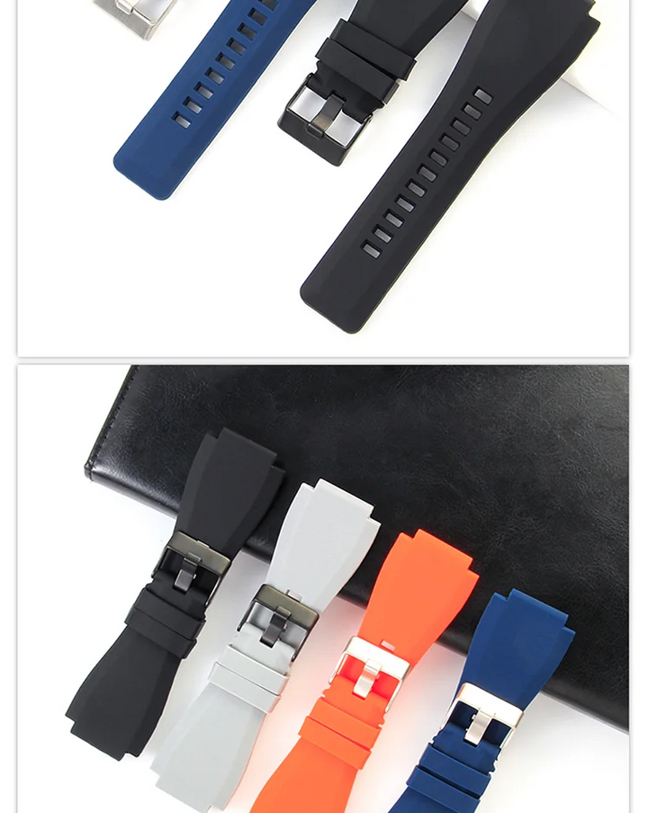 Bell & Ross BR01/BR03 Silicone Watch Strap – 24mm, Waterproof & Breathable
