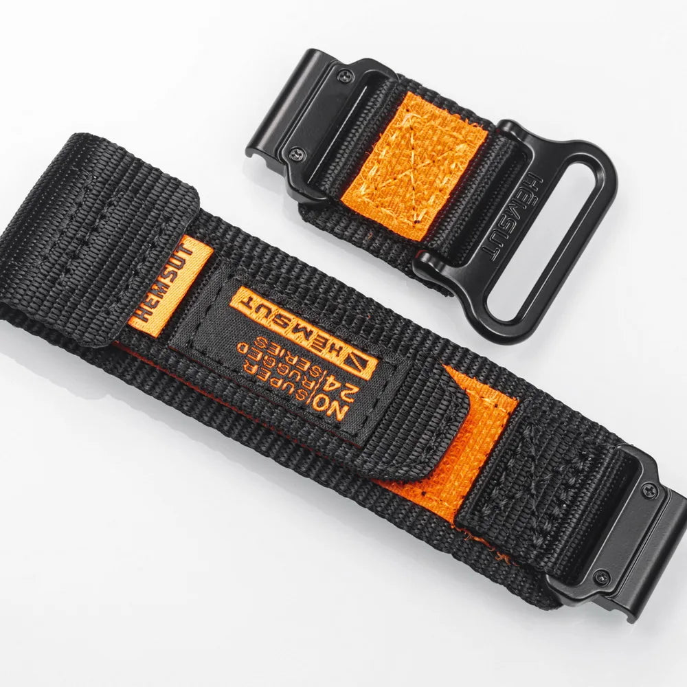 HEMSUT Nylon Quickfit Watch Strap – 20–26mm for Garmin Fenix & EPIX