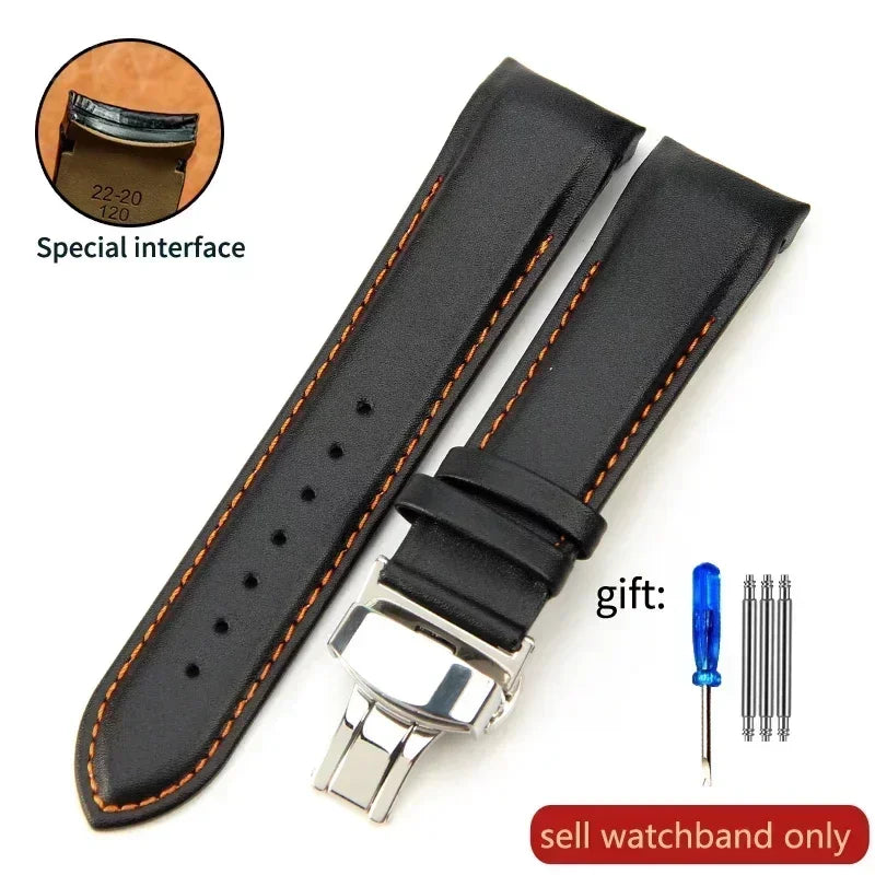 Genuine Calfskin Leather Watch Strap for Tissot (22–24mm)