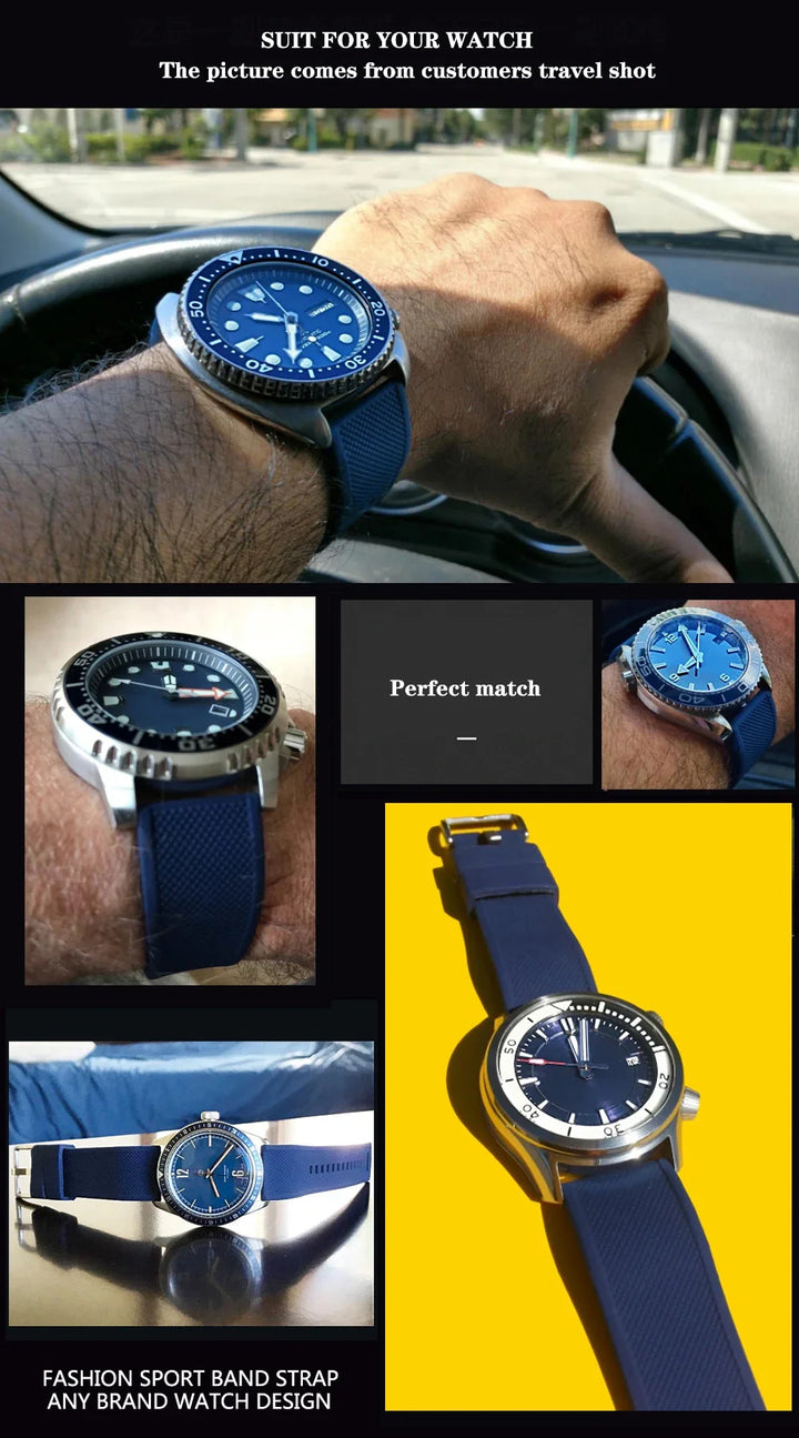 Premium Silicone Quick-Release Watch Band 18/20/22mm