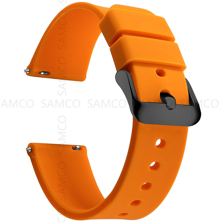 Soft Silicone Quick-Release Watch Band 14–24mm