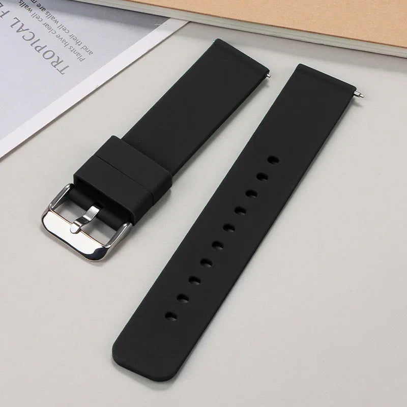 Soft Silicone Quick Release Watch Strap 10–24mm – Universal