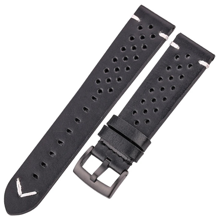 Vintage Oil Wax Leather Watch Strap for Samsung Galaxy Watch 3/4