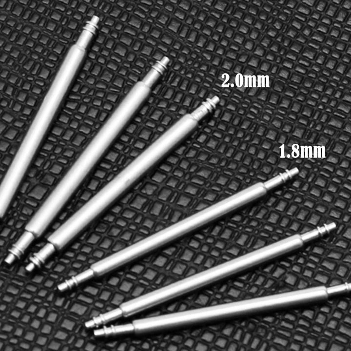 15pcs Watch Band Spring Bar Pins 2.0mm Stainless Steel