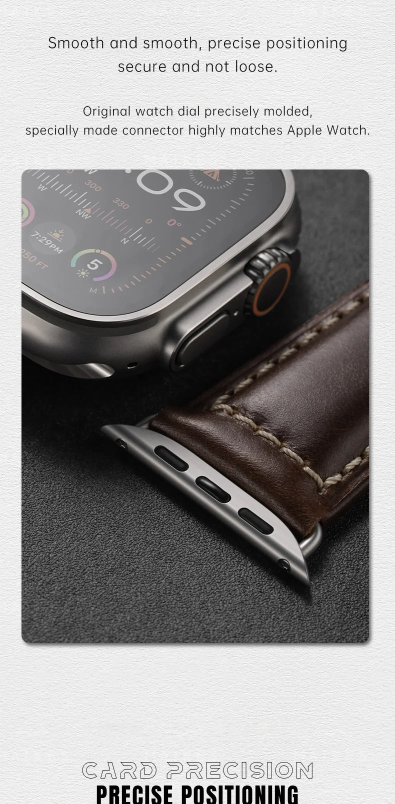 2pcs Stainless Steel Adapter For Apple Watch Ultra 2 49mm Strap, Series 9 8 7 SE 45mm 44mm 41mm 40mm Apple Watch Band Connector