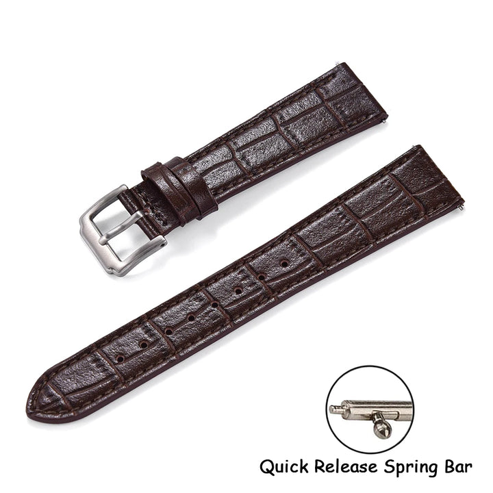 16/18/19/20/21/22mm Quality Leather Watch Bands Slub Pattern Leather Strap Universal Watchbands Accessories for Men Women Bands