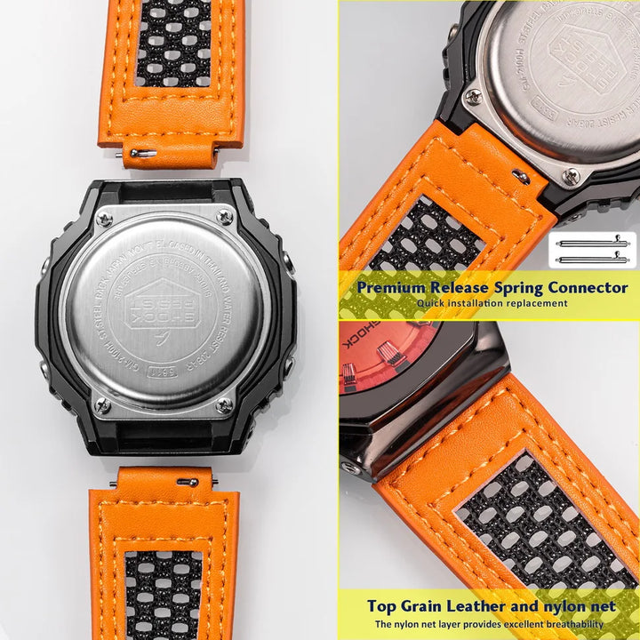 HEMSUT For G-Shock Watch Band Leather 16 18mm Fashion Trends Replace Straps Compotible With DW-5600  GW-6900  GW-M5610