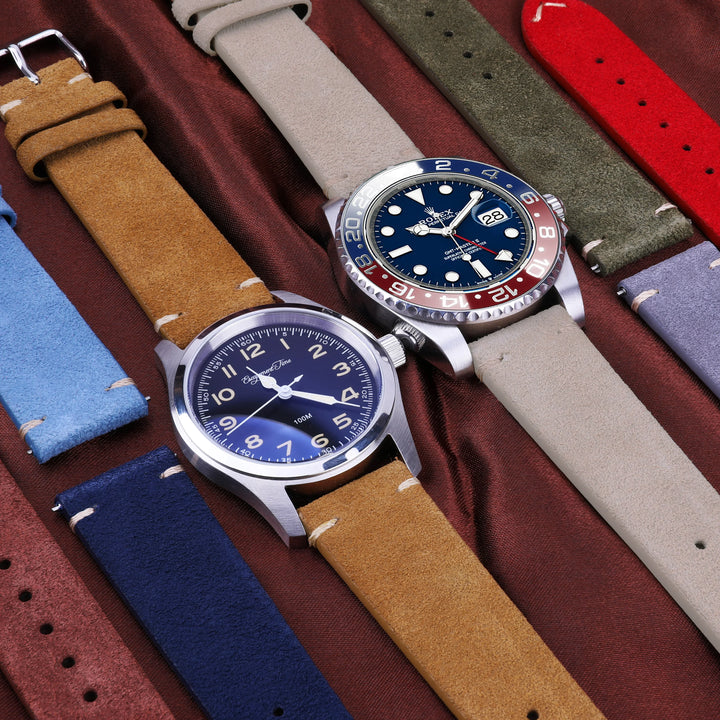Genuine Leather Quick-Release Watch Strap 14–22mm